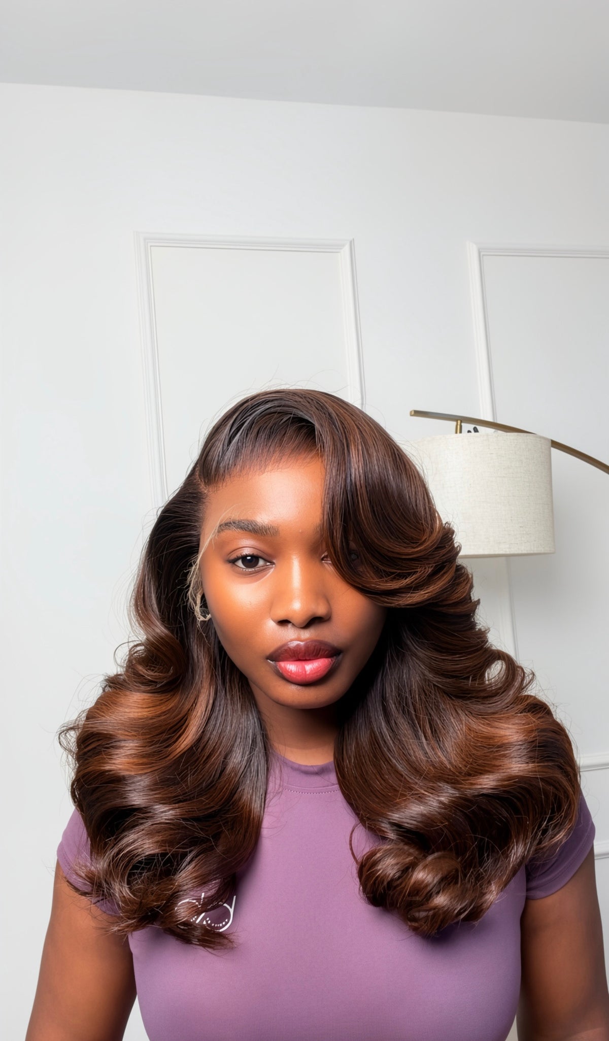 16 INCHES CHOCOLATE WAVY HAIR