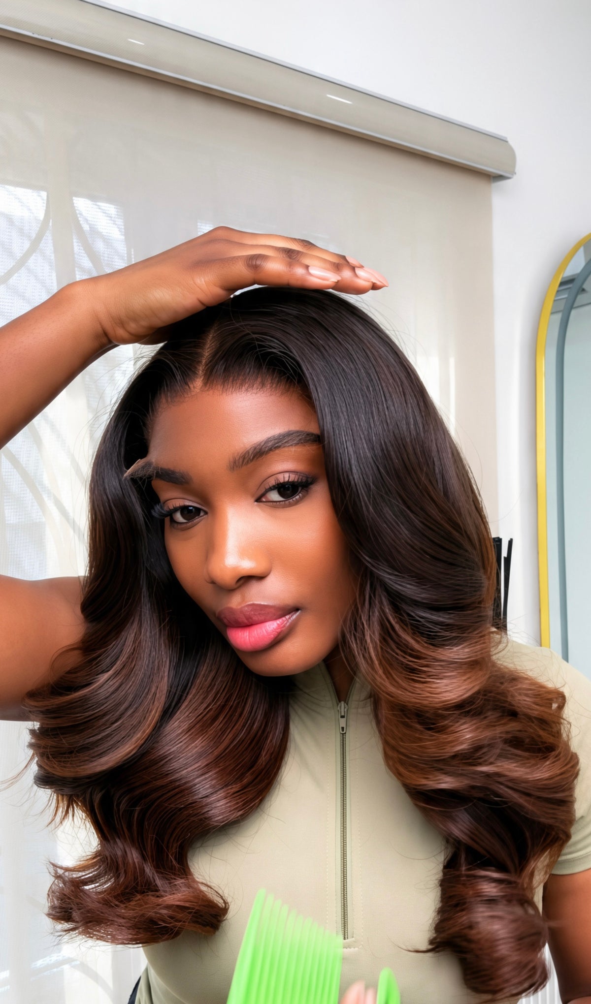 18 INCHES CHOCOLATE WAVY HAIR