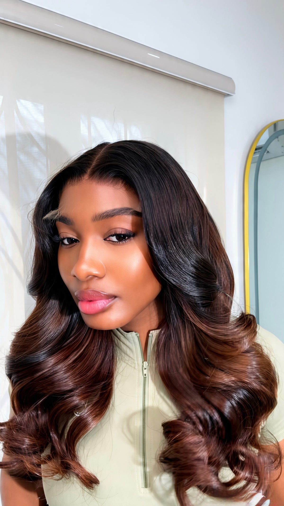 18 INCHES CHOCOLATE WAVY HAIR